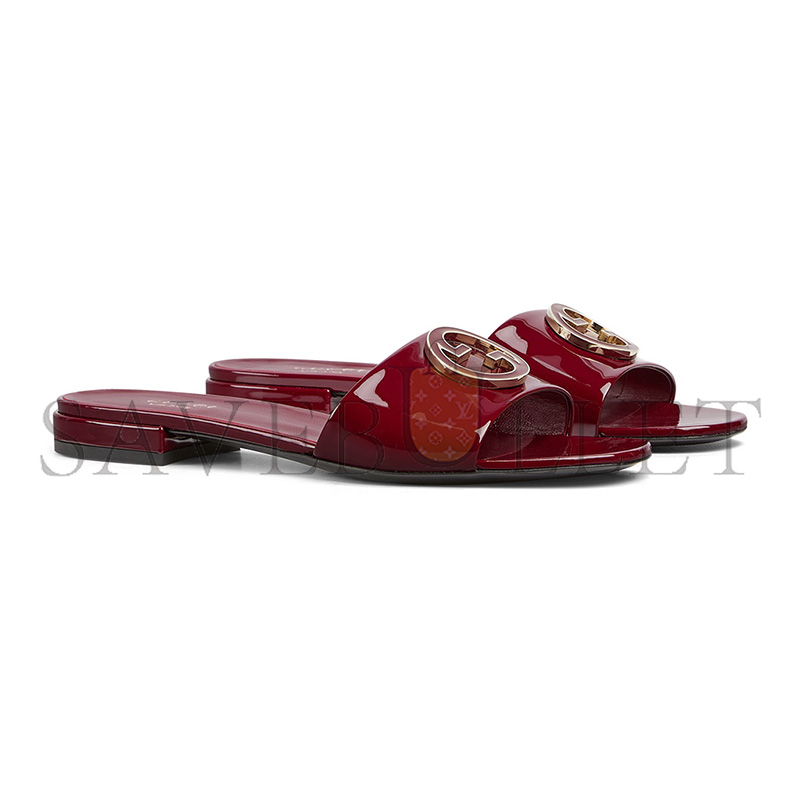 GUCCI WOMEN'S ROUND INTERLOCKING G SANDAL 820860 GUCCI WOMEN'S ROUND INTERLOCKING G SANDAL 820860